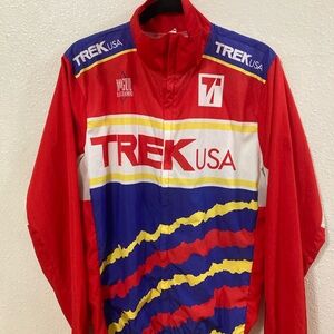 TREK USA Men's Windbreaker Jacket full color zipper Size M